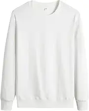 [Generic] Men's Sweatshirt Solid Pullover Crewneck Oversized Jumper Long Sleeves Top
