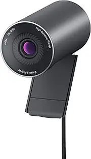 Dell Webcam WB5023-2K QHD/FHD/HD Resolution, Sony Sensor, f2.0 Aperture, Face Detection, Noise Reduction Mic, 2X HD Zoom, USB-A, Microsoft Teams/Zoom Certified - Black