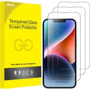 JETech Full Coverage Screen Protector for iPhone 16e 2025, iPhone 14 6.1-Inch, 9H Tempered Glass Film Case-Friendly, HD Clear, 3-Pack