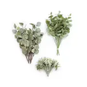 Ling's Moment Artificial Eucalyptus Greenery Spray Garlands Set for Table Cen...