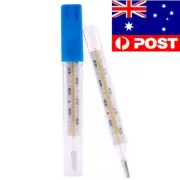 1x Adult Kids Thermometer Scale Traditional Glass Clinical Accuracy Mercury Free