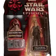 Star Wars Episode 1 JAR JAR BINKS w/ Gungan Battle Staff (NEW) NIB