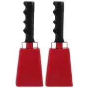 2 Pcs Cow Bell Hand Sports Percussion Noise Maker Cowbells Cheering