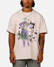 [AMERICAN THRIFT] American Thrift X Dc Batman The Joker Cane Heavy T-shirt Off White - Size S S Off White