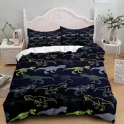v5528 Bed Sheets Dinosaur Duvet Cover Pillow Cases Bedding Set Bed Sheets IU5528