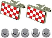 [Select Gifts] Shirt Dress Studs Noord-Brabant Flag Cufflinks