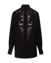 Long sleeve button-down shirt IT36 Black