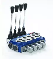 Hydraulic Flow Control Valve 3/4" Ports 5 Spool 80 Lpm Tilt Tray Monoblock