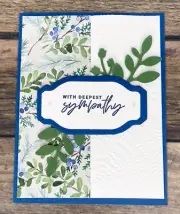 Stampin Up Card Kit With Sympathy Winter Meadow Branches Leaves ~ Makes 4 Cards