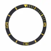 BEZEL INSERT FOR MINI TUDOR SUBMARINER WATCH 73090 OYSTER DATE GOLD FONT