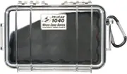Pelican 1040 Micro Clear Case - Black with Black Liner