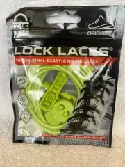 Lock Laces Elastic No Tie Shoelaces One Size Fits All ~SOUR GREEN APPLE