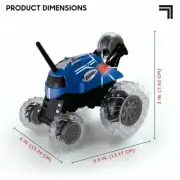 Sharper Image Thunder Tumbler Remote Control 360 Spinning Car Wheelies Blue NIB