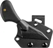 TRUE MYCRO Utility Knife, Fixed Blade Razor Knife with Sheath - Black