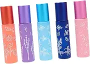 Gogogmee 5Pcs Essential Oil Roller Bottles Leak Dispenser for DIY Perfume Portable Aromatherapy Containers