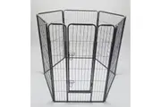 YES4PETS 6 Panel 120 cm Heavy Duty Pet Dog Cat Rabbit Exercise Playpen Puppy Rabbit Fence Extension