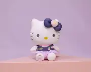Sanrio Character Hello Kitty Cowgirl Purple Stuffed Toy Plush 8 Inch (Small)