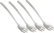 ZUNOXAZ Set of 4 Salad Forks 304 Stainless Steel Smooth Round Edges Easy to Clean for BBQ Party