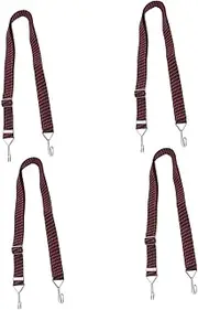 4Pcs Adjustable Heavy Duty Bungee Cords Elastic Straps for Cargo Binding Bike Tensioner Sturdy Fastening Belt for Motorcycles and Luggage