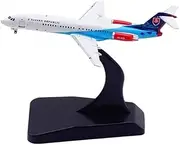 Pre-Built Model Aircraft 8CM Scale Aircraft Replica 1/400 for Slovakia Special Plane Fokker 100fokker OM-BYB Finished Airplane Model Miniature Airplane Model