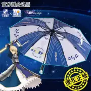 Fate stay night Saber Altria Pendragon Automatic Folding Umbrellas Night Light