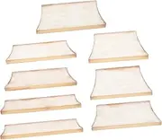 TOGEVAL Acoustic Guitar Accessories Set 9pcs Trapezoid Inlay Shell for Fretboard Enhance Your Electric Guitar Playing