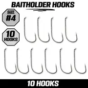 Kamikaze BAITHOLDER Hook #4 10 Pack