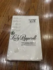 Vintage LADY PEPPERELL Pair ofWhite Standard Pillowcases in Orig Packaging USA