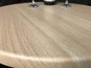Beech Round Cafe Table Tops for SALE 600mm Euro Resin Alfresco 40% off
