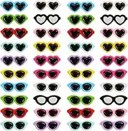 BENOSPACE 40Pcs Resin Mini Sunglasses Bead Colorful Flat Back Cartoon Crafts Accessories for DIY Summer Beach Supplies Jewelry Making Scrapbook Embellishment Phone Case Nail Art Hairpin Charms Pendant