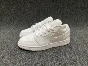 Nike Air Jordan 1 Low Shoes Kids US 3.5Y Womens US 5 New Triple White Sneakers