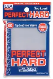 KMC Sleeves CLEAR Standard Inner Sleeves PERFECT HARD 64x89 (50 Count Pack)
