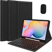 Keyboard Case for Samsung Galaxy Tab S9 FE 10.9-inch/Tab S9 11-inch 2023 Release Tablet, Magnetic Detachable Wireless Bluetooth Keyboard, Slim Stand Case with Pen Holder and Mouse,Black