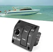 SustVita LED Indicator Bilge Switch with 3 - Way Control Panel, Designed for DC 12V / 24V Bilge Pumps, Features Built - in 15A Circuit Breaker and Auto/Off/Manual Settings