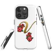 For iPhone 15 Pro Max Case, Shielding Cover, Letter V