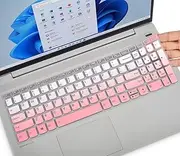 CaseBuy Keyboard Cover for Lenovo IdeaPad 1 1i 15IJL7 15ADA07 15IAU7 15ALC7 15.6" / V15 G4(2024), V15 G3, V15 Gen 2 / IdeaPad Flex 5 5i 16", Lenovo Ideapad 3 3i 15.6" 2023 Laptop -Ombre Pink