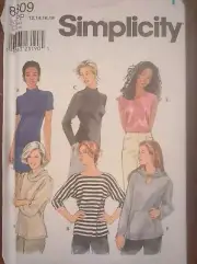 Simplicity Pattern 8809 Misses' Knit Top 12-18 UC/FF