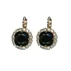 Mariana Earrings Elegant Chunky Jet & Moonlight Austrian Crystals Eclipse Mys...