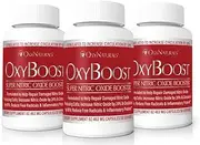 OxyBoost, Nitric Oxide Booster Dietary Supplement, Clinically Proven Ingredients. Increased Blood Flow, Cell Repair, and Energy. Senior Supplement Beet Root 3 Bottles (90 Servings)