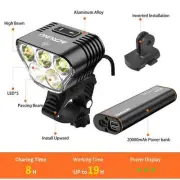 High Low Beam Bike Light Front Waterproof Flashlight Charging CyclingAccessories