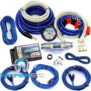 8000W 0 GAUGE 4 AWG 3 RCA 2 WAY POWER COMPLETE AMPLIFIER INSTALL WIRE AMP KIT