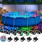 SUNCKET Solar Pool Lights for Framed Above Ground Pools, Waterproof Lights at