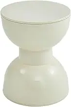 Leefasy Small End Table Plant Stand Decor Bedside Table Creative Indoor Furniture for Office NightStand Balcony, Beige