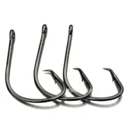 100x Strong Offset Circle Hooks High Carbon Steel Octopus Fishing Hooks #1-#5/0