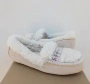 UGG NATURAL ANSLEY UGG BRAID SHEEPSKIN MOCCASIN SLIPPERS, WOMEN US 7/ EUR 38 NIB