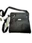 baggallini Crossbody Bag Black RFID Protection Organization Antibacterial Pocket
