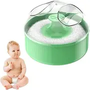 Talcum Powder Puff Container - Baby Body Powder Holder with Puff and Case, After Bath Powder Puff Box | Portable Dispenser for Care, Clear Storage Case, Compact Baby Powder Puff Organizer