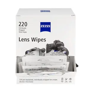 Zeiss Lens Cleaning Wipes 光學鏡片專用酒精濕式拭鏡紙 220入