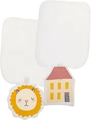 Kisangel 2pcs Burp Cloth Soft Absorbent Large Sweat Towel for (Random Patterns)