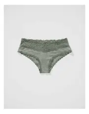 [Aerie] Superchill Cotton Eyelash Lace Cheeky Underwear in Green